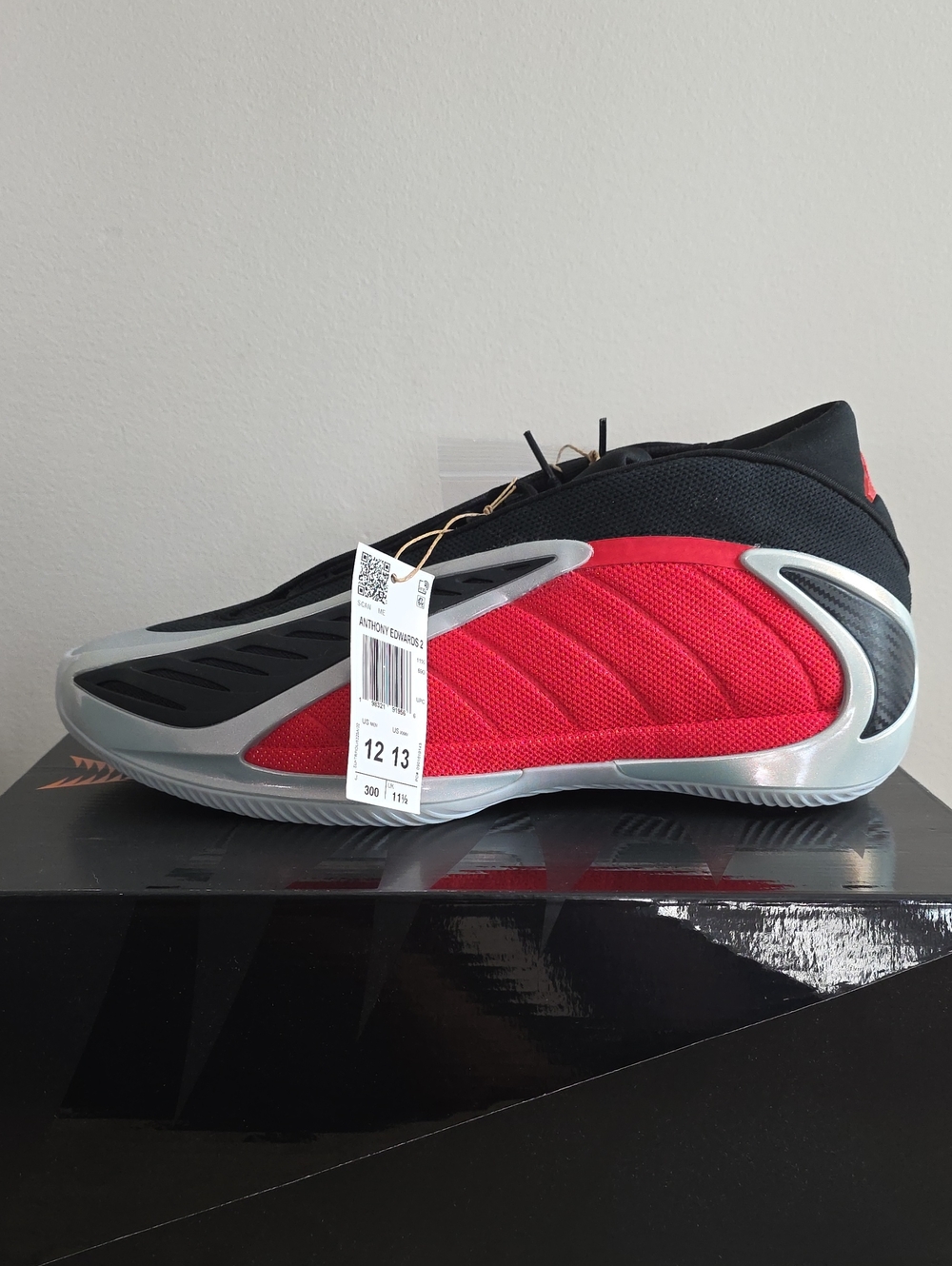 adidas Men's Red and Black Performance Basketball Shoes